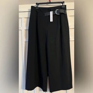 Alice + Olivia Black Culottes with Belt